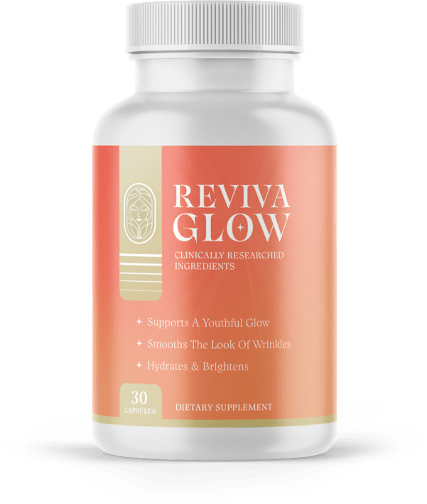 RevivaGlow Supplement Bottle front view